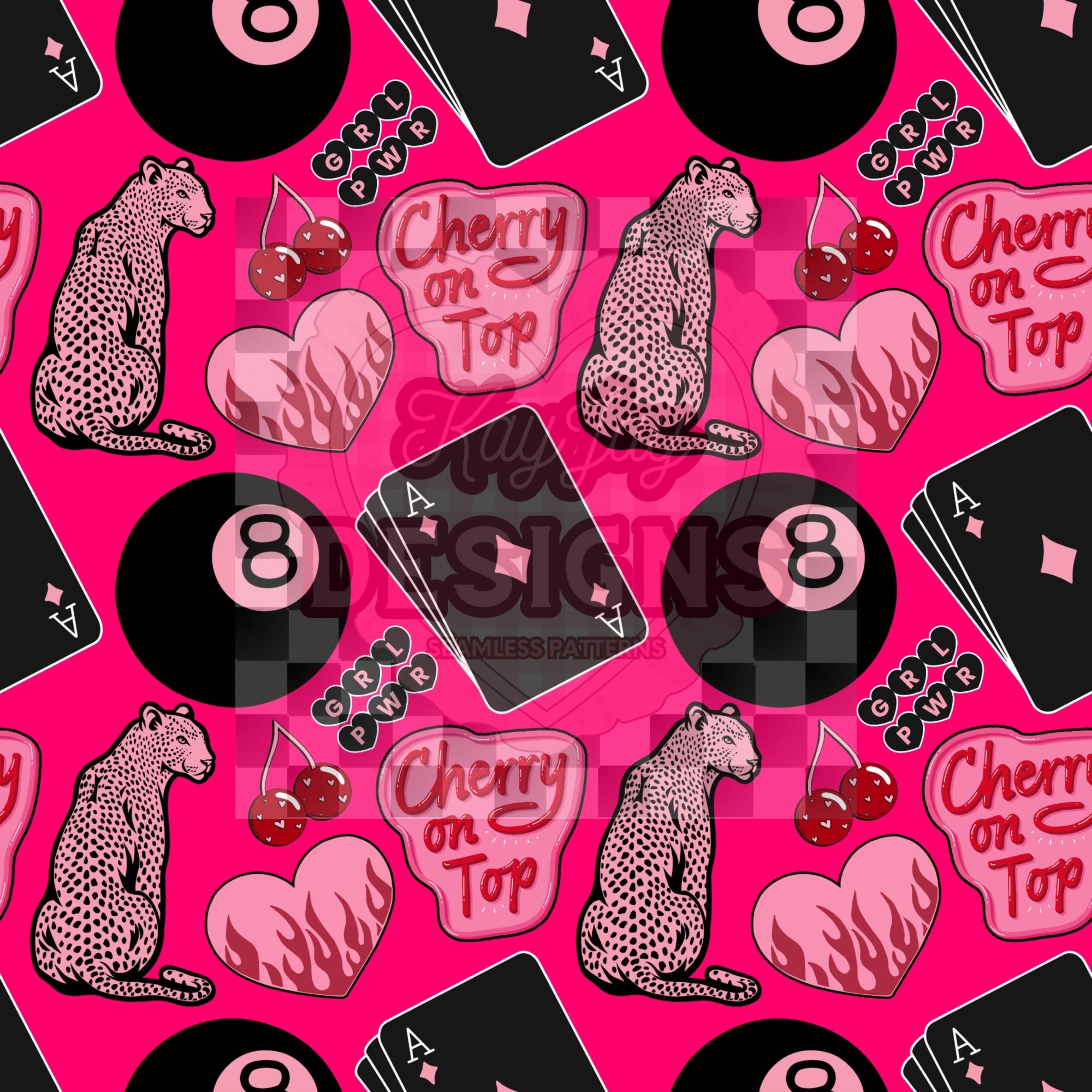 Pink 8 ball