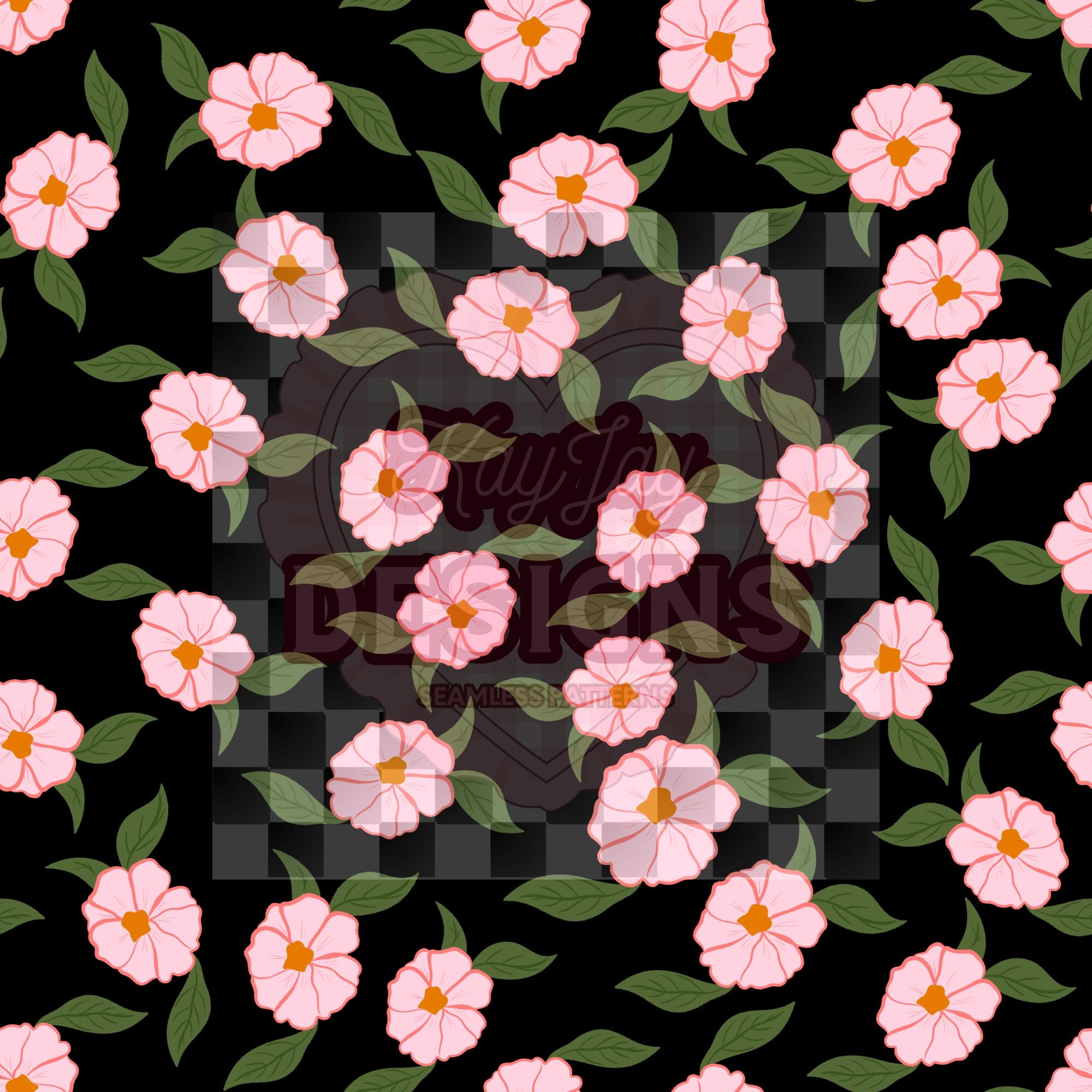 Pink floral with coord polka dots