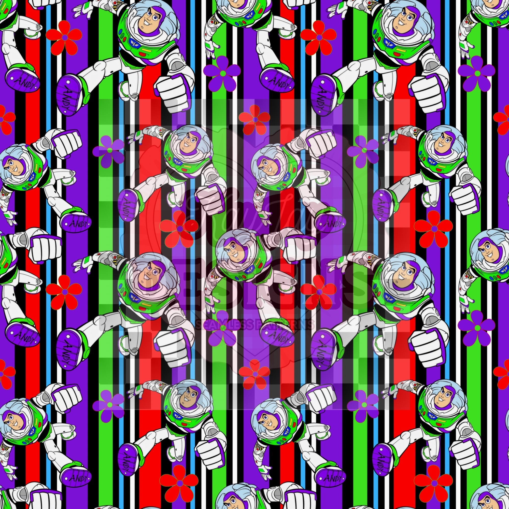 Space ranger with flowers